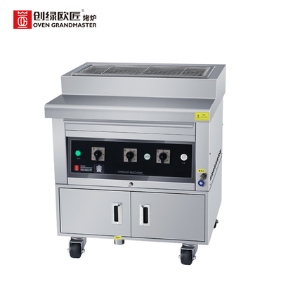 주문 케밥 상업적 Bbq 그릴 380V 연기없는 천연가스 Bbq 그릴 online manufacture