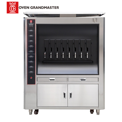 주문 단일층 생선류 그릴 기계 8은 380V 전기적 그릴 기계를 그리드를 설치합니다 online manufacture