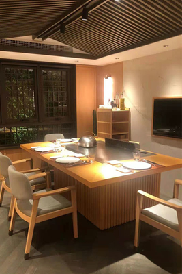 주문 GREENARK Teppanyaki 그릴 테이블 인덕션 연소 아래 배기 그릴 온라인 제조