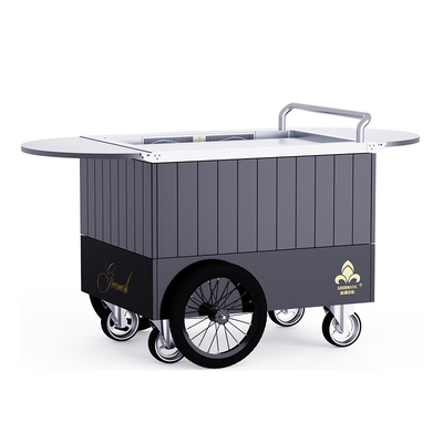 품질  black Mobile Teppanyaki Grill  Durable for over 20 years Food grade board Hibachi Grill Table 공장