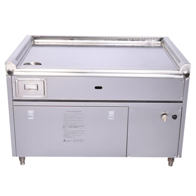 주문 상업용 철판구이 그릴 테이블 1200mm-2400mm 스테인리스 스틸 304 온라인 제조