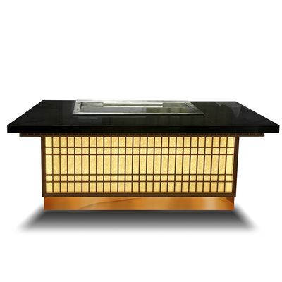 주문 Commercial Teppanyaki Grill Table 8000W Electric 20mm Alloy Steel 온라인 제조