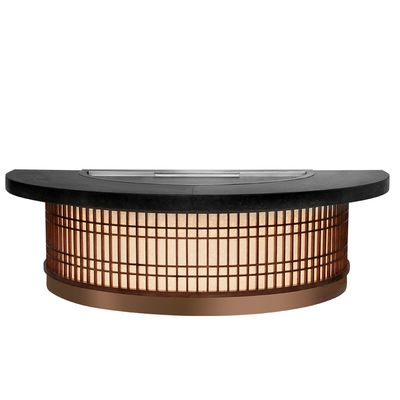 주문 Semi-Circular Teppanyaki Grill Table 1300x1000x800mm 8000W 온라인 제조