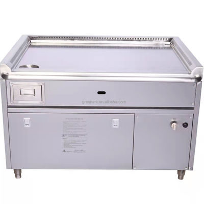 주문 Rectangular Teppanyaki Grill Table with 20mm Thick Heating Plate and 600x400mm Cook Area 온라인 제조