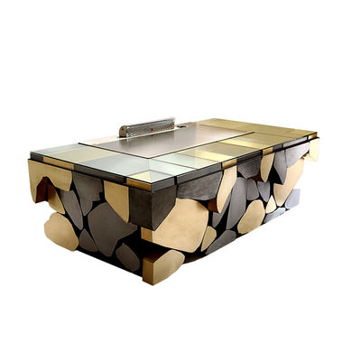 주문 Stainless Steel 304 Teppanyaki Grill Table with 8 Seats and Customized 20mm Thick Food-Grade Special Alloy Steel 온라인 제조