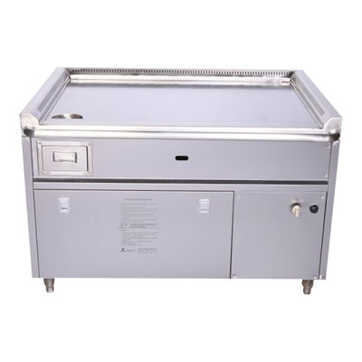 주문 Commercial Stainless Steel Gas Smokeless Teppanyaki Grill Table with 8000W Power and 220-240V/380V Voltage 온라인 제조