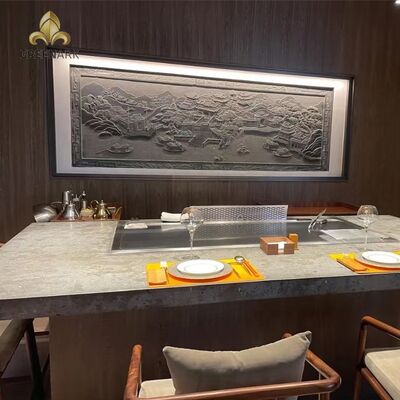 주문 레스토랑 및 호텔에 1 년 보증과 함께 독립 5KW Teppanyaki Grill 테이블 온라인 제조