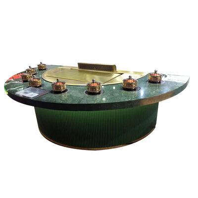 주문 Custom Multifunction 7 Seats Teppanyaki Grill Table with 16mm Thick Cold-Rolled Copper Plate 온라인 제조