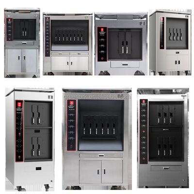 주문 레스토랑용 스테인리스 스틸 단층 6칸 상업용 생선 그릴 기계 및 오븐 온라인 제조