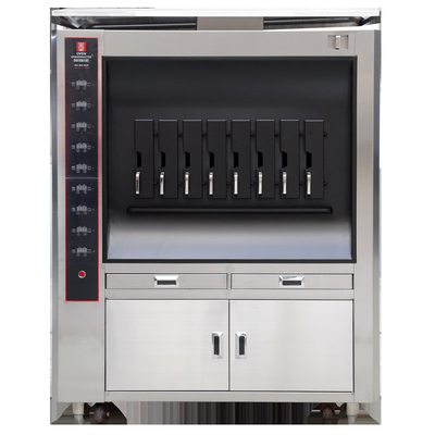주문 8개 공간과 20KW 단일층 생선류 그릴 기계 전기 가열 생선류 오븐 online manufacture