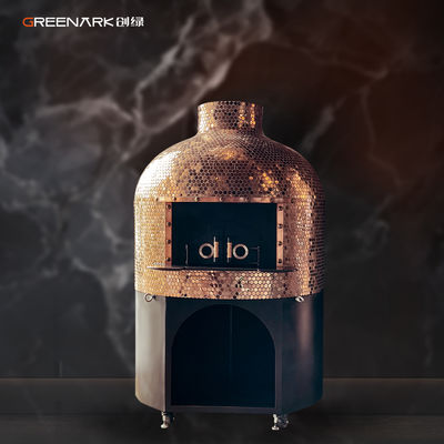 라바 바위 기반의 둥근 나무 피자 오븐 1500kg