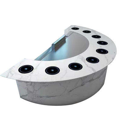 스테인리스 스틸 테판야키 그릴 테이블 1300x1000x800mm 8kW 380V