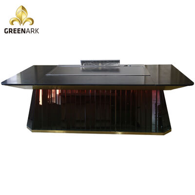 Restaurant Cooking Equipment Downdraft Smokeless Teppanyaki Grill Table