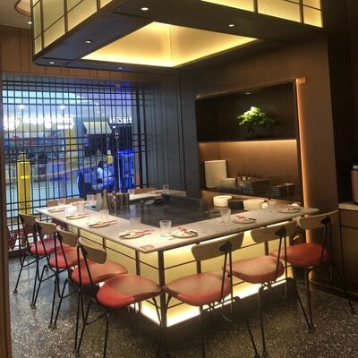 48인치 일본식 레스토랑 가족 테판야끼 그릴 테이블