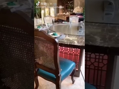 서클 테판야키 히바치 그릴 테이블